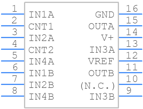 NJM2750M - Nisshinbo - PCB symbol