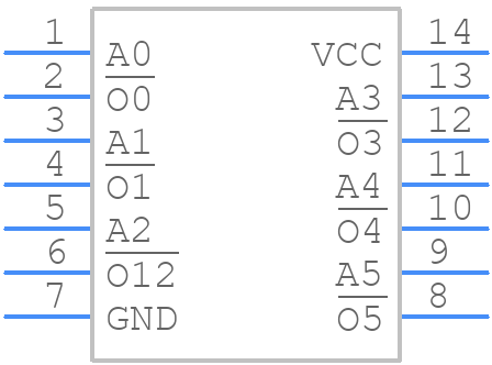74VHC04M - onsemi - PCB symbol