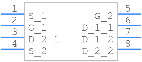 SSM6L61NU,LF - Toshiba - PCB symbol