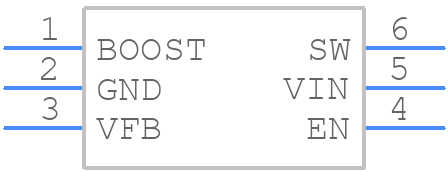 MCP16331T-E/CH - Microchip - PCB symbol