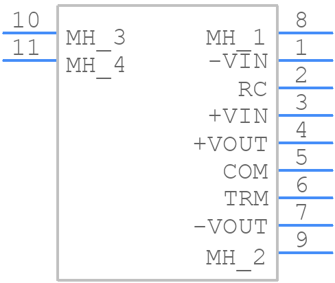SUTW60512 - Cosel - PCB symbol