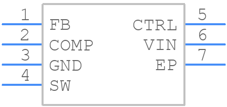 TPS61165DRVR - Texas Instruments - PCB symbol