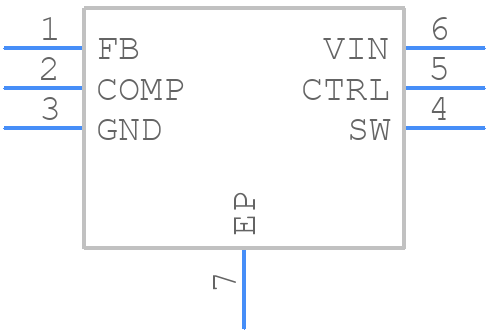 TPS61160DRVR - Texas Instruments - PCB symbol