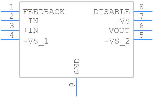 ADA4899-1YRDZ-R7 - Analog Devices - PCB symbol