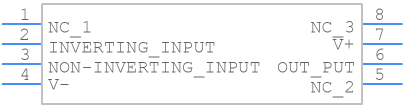 LMC6061AIMX/NOPB - Texas Instruments - PCB symbol