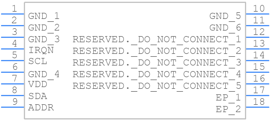 SDP31-500Pa - Sensirion - PCB symbol