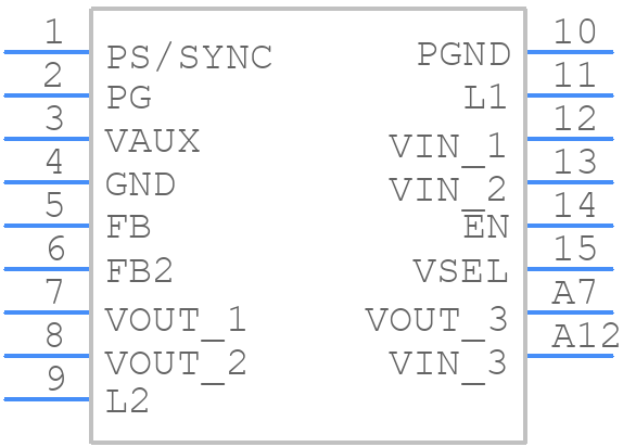 TPS630701RNMT - Texas Instruments - PCB symbol