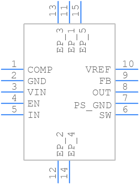TPS63700DRCR - Texas Instruments - PCB symbol