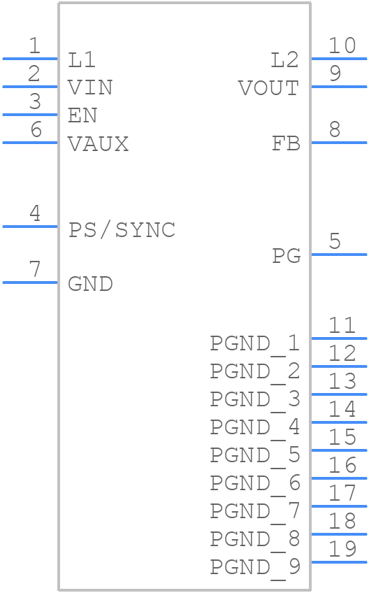 TPS63061DSCR - Texas Instruments - PCB symbol