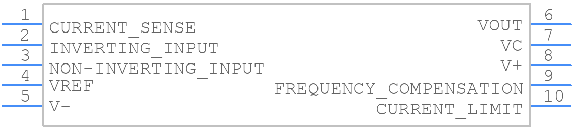 LM723CH/NOPB - Texas Instruments - PCB symbol