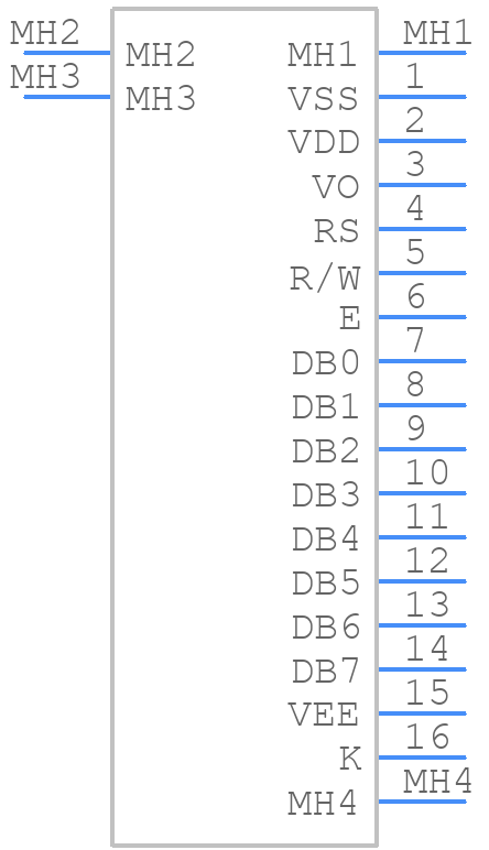 MC42005A12W-VNMLW - MIDAS - PCB symbol