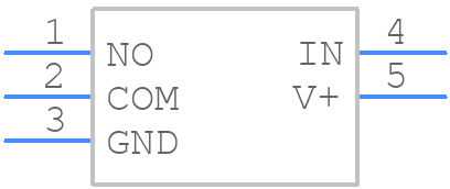 TS5A3166DBVR - Texas Instruments - PCB symbol