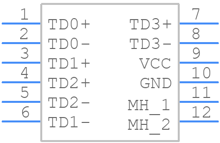 HFJ11-1G02ERL - Halo Electronics - PCB symbol