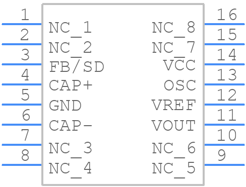 LT1054IDW - Texas Instruments - PCB symbol