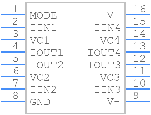 SSM2164SZ - Analog Devices - PCB symbol