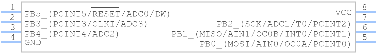 ATTINY13A-SS7 - Microchip - PCB symbol