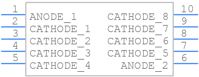 SA36-11CGKWA - Kingbright - PCB symbol