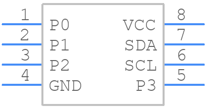 PCA9536DR - Texas Instruments - PCB symbol