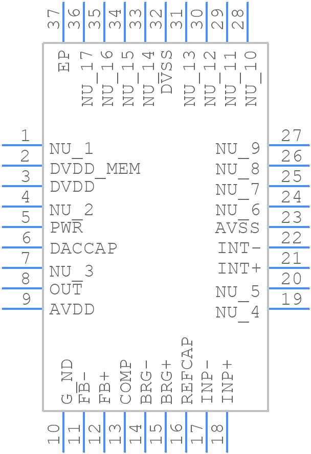 PGA300ARHHR - Texas Instruments - PCB symbol