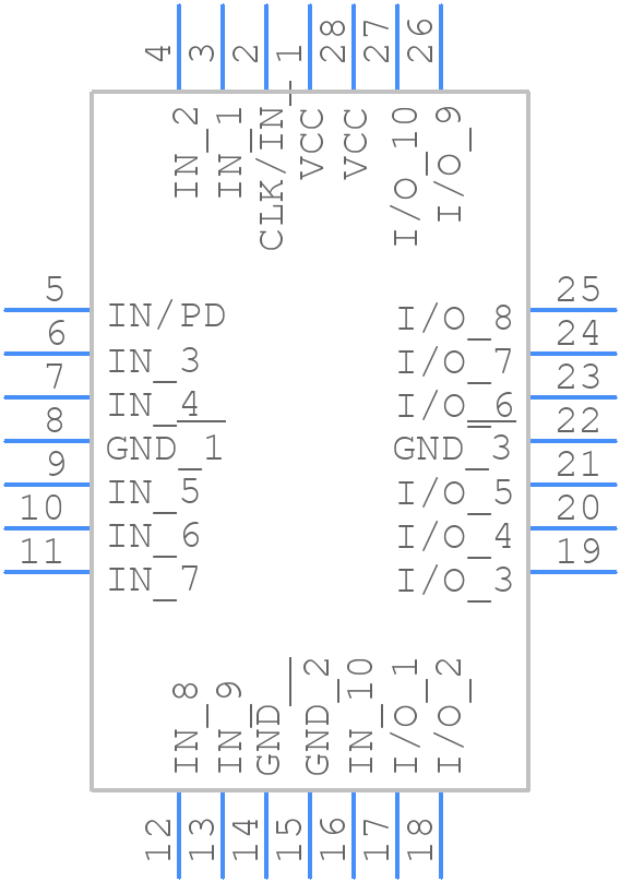 ATF22V10CQ-15JU - Microchip - PCB symbol