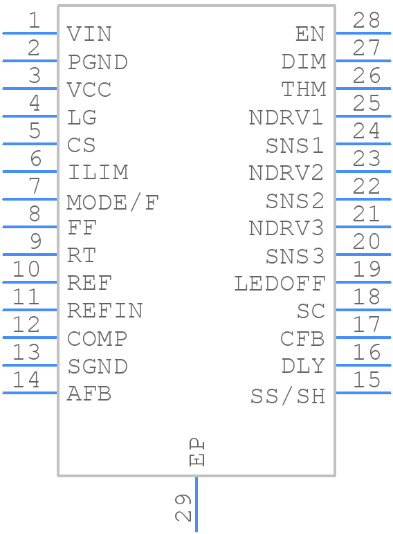 LM3431AMH/NOPB - Texas Instruments - PCB symbol