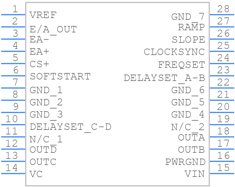 UC3875DWPTR - Texas Instruments - PCB symbol