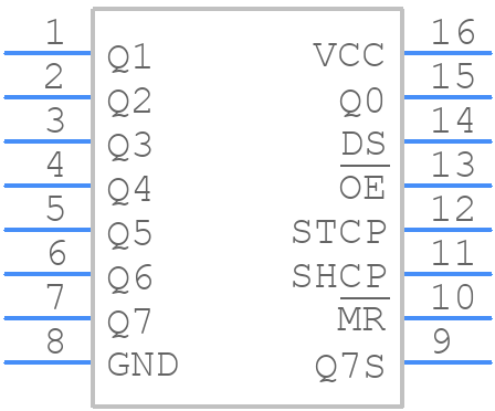 74HCT595DB,118 - Nexperia - PCB symbol