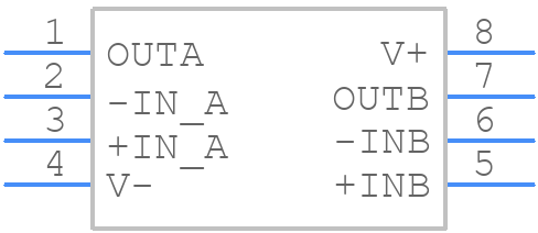 OPA2376AQDRQ1 - Texas Instruments - PCB symbol