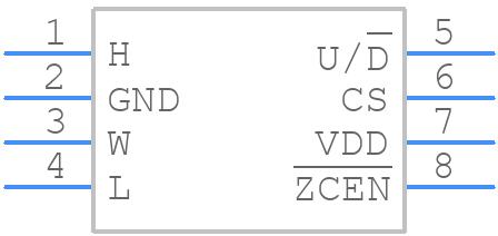 MAX5407EKA+T - Analog Devices - PCB symbol
