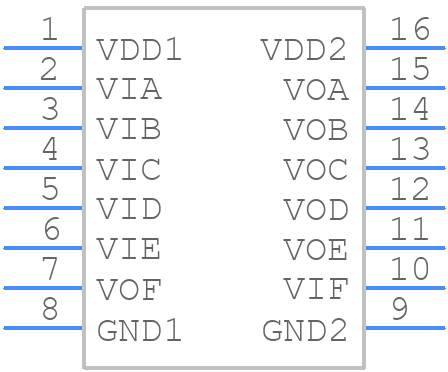 ADUM161N0BRZ - Analog Devices - PCB symbol