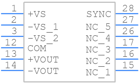 DCP020515DU - Texas Instruments - PCB symbol