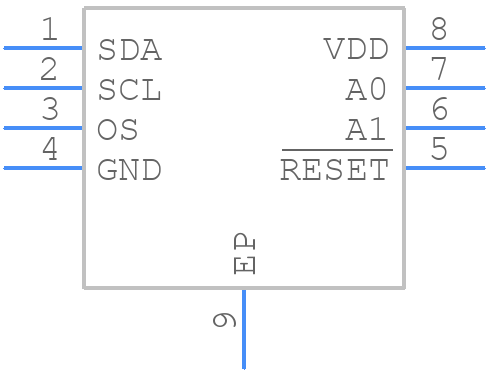 MAX31726MTA+T - Analog Devices - PCB symbol