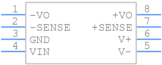 DRV134PAG4 - Texas Instruments - PCB symbol