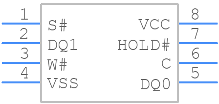 M25P16-VMN6P - Micron - PCB symbol