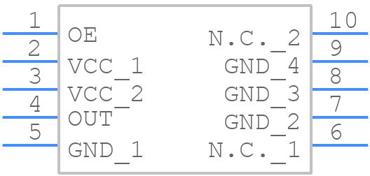 TG-3541CE 32.7680KXB0 - Epson Timing - PCB symbol