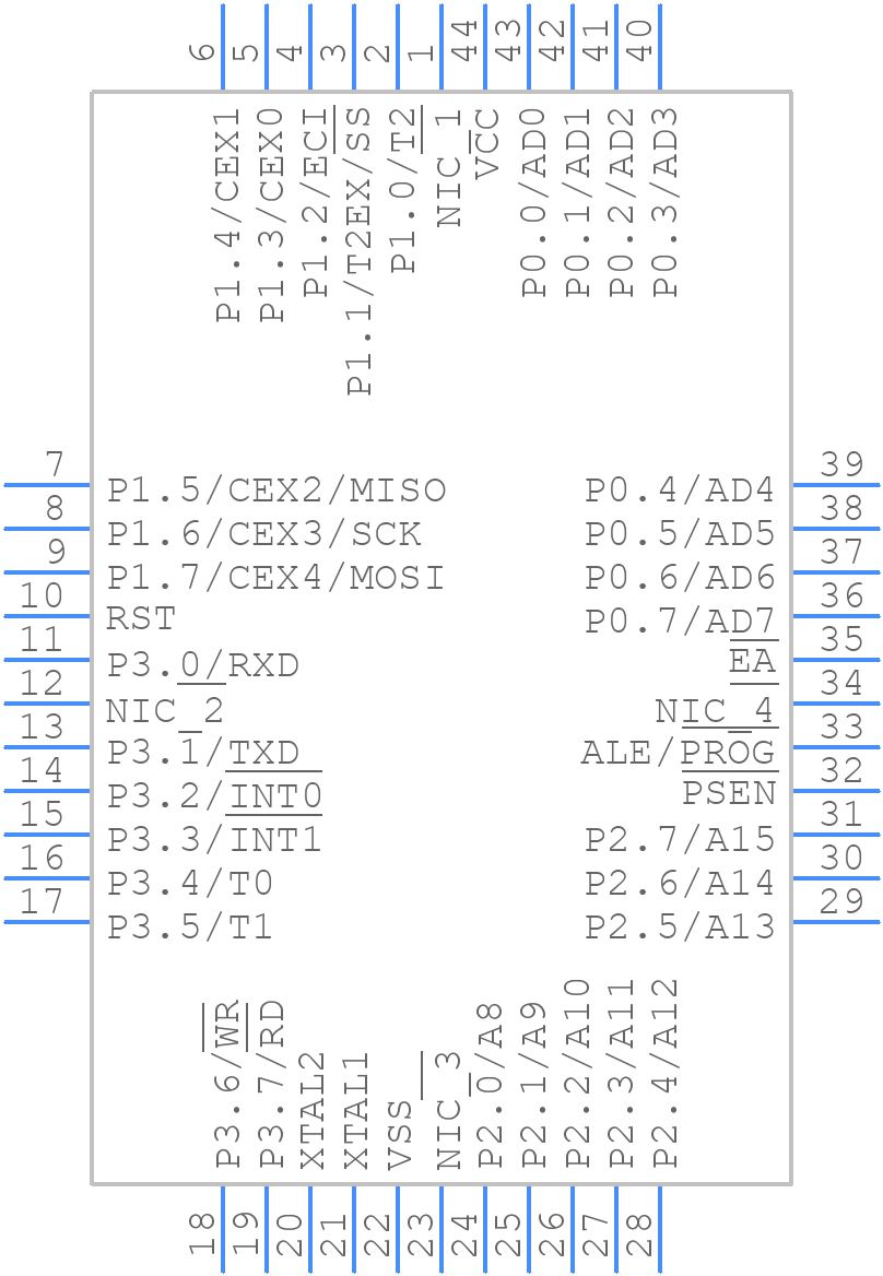 AT89C51ED2-SLRUM - Microchip - PCB symbol