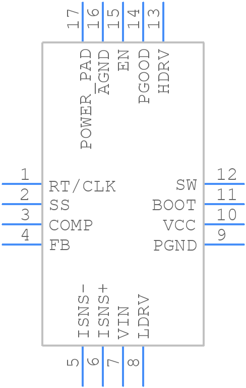 TPS43060RTET - Texas Instruments - PCB symbol