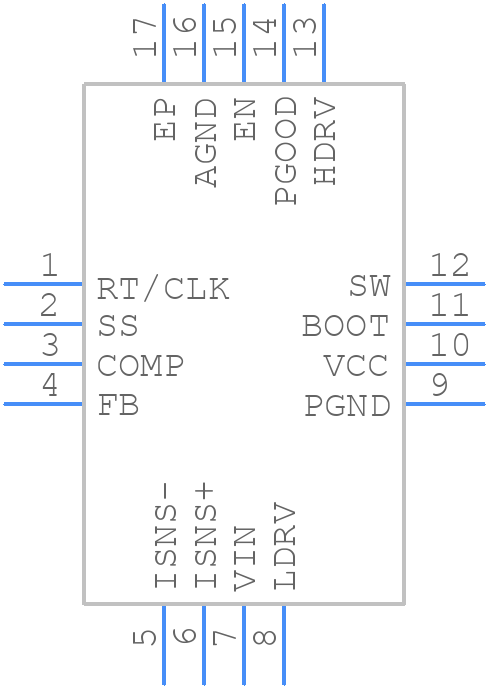TPS43060RTER - Texas Instruments - PCB symbol