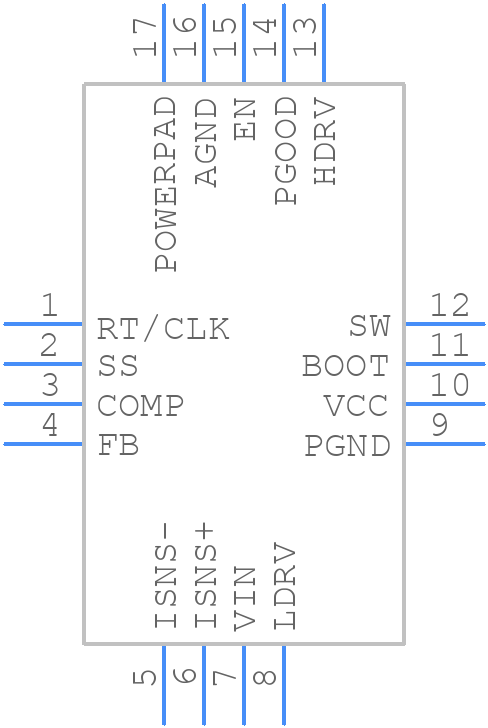 TPS43061RTER - Texas Instruments - PCB symbol