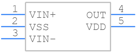MCP6541UT-E/OT - Microchip - PCB symbol