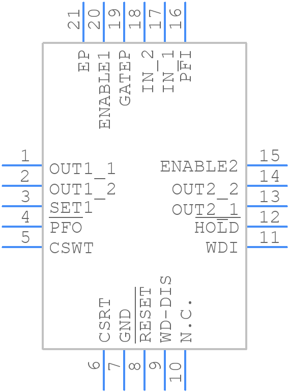MAX6793TPLD2+ - Analog Devices - PCB symbol