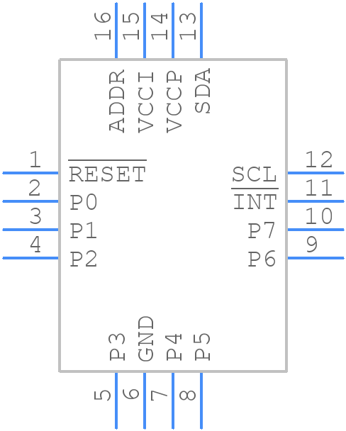 TCA6408ARSVR - Texas Instruments - PCB symbol