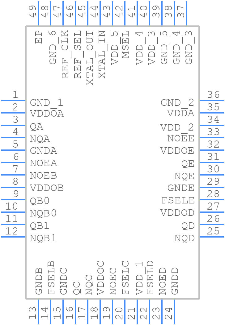 844N255AKILF - Renesas Electronics - PCB symbol
