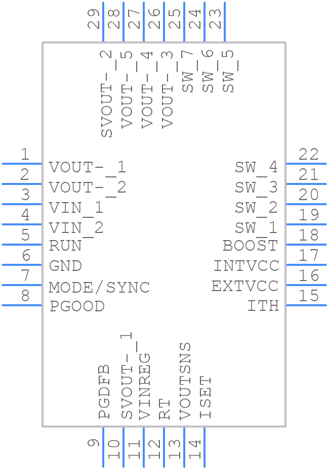 LTC7149IUFD#PBF - Analog Devices - PCB symbol