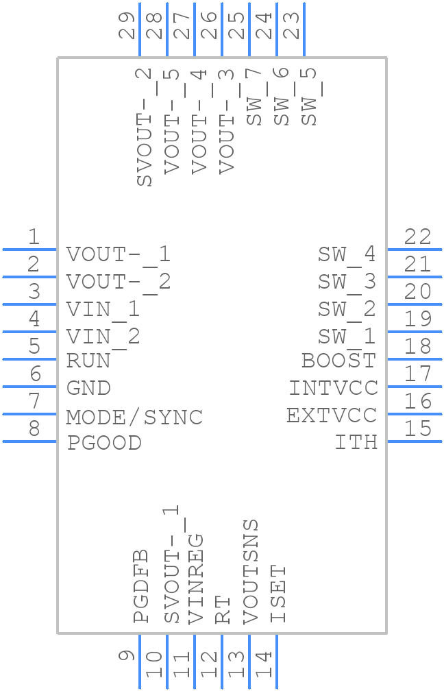 LTC7149EUFD#PBF - Analog Devices - PCB symbol