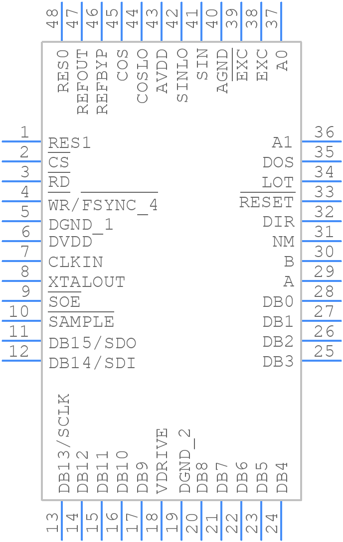 AD2S1210CSTZ - Analog Devices - PCB symbol