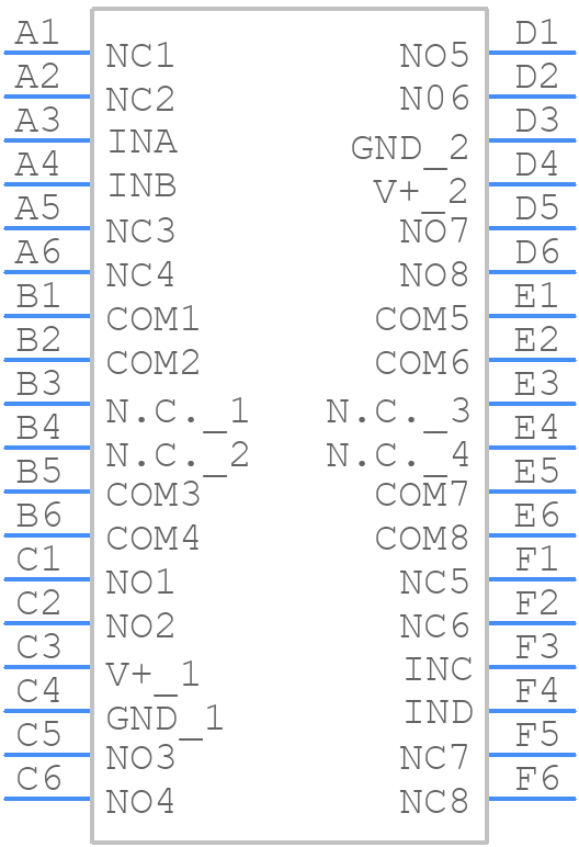 MAX4758EWX+T - Analog Devices - PCB symbol