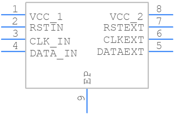 EMIF03-SIM02M8 - STMicroelectronics - PCB symbol