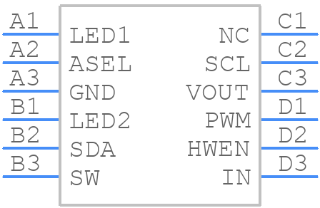 LM36922HYFFR - Texas Instruments - PCB symbol