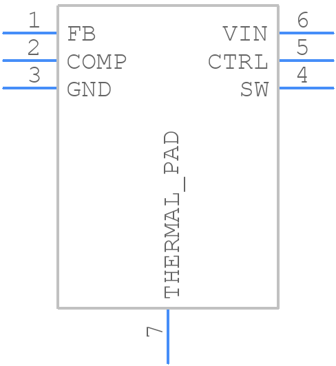TPS61165DRVT - Texas Instruments - PCB symbol